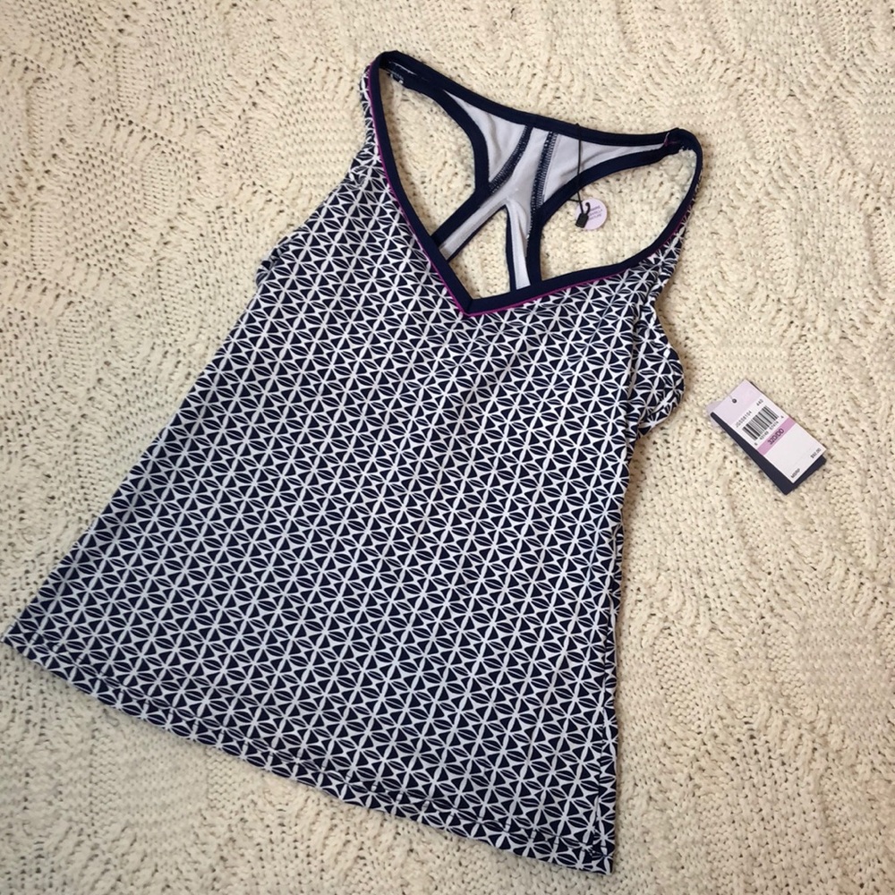 Jag l NWT Geometric Underwire Swim Top